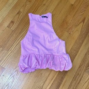 Zara Barbie pink balloons A-line tops
